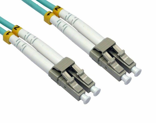 2m OM3 Aqua Fibre Optic LC LC Duplex MM 50 125 Patch LSZH Cable [006482] - Afbeelding 3 van 3