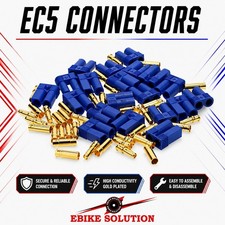 EC5 Connectors 10Pairs Male / Female  5.0mm 5mm Gold Bullet Plug 120A Peak