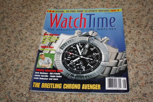 Watchtime Magazin August 2001 Breitling Chrono Avenger