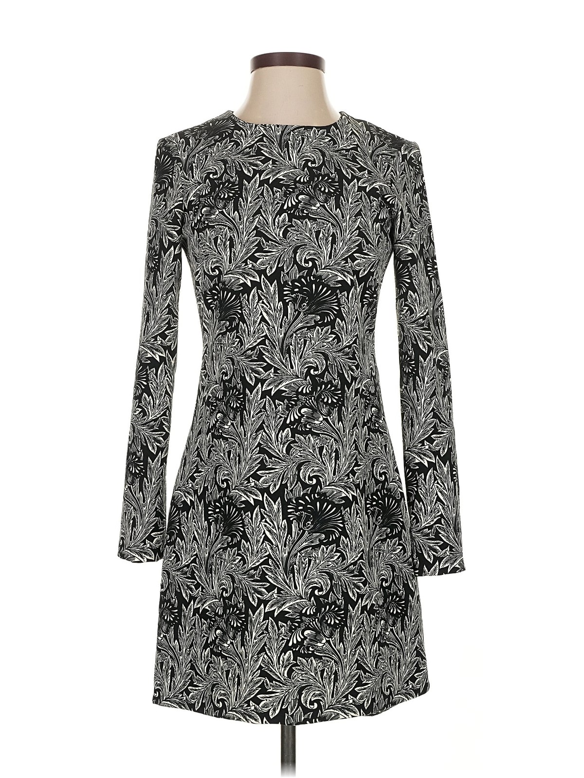 Zara Women Gray Cocktail Dress XS