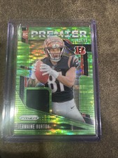 2024 PANINI PRIZM JERMAINE BURTON RC PREMIER JERSEYS NEON GREEN PULSAR