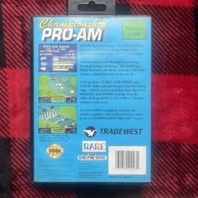 Championship Pro-Am (Sega Genesis, 1992) Complete in Box With Manual CIB