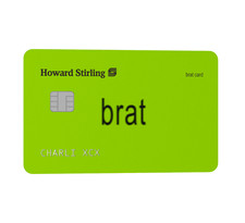 Charli XCX - BRAT card name official debit card prop PRESALE official authentic