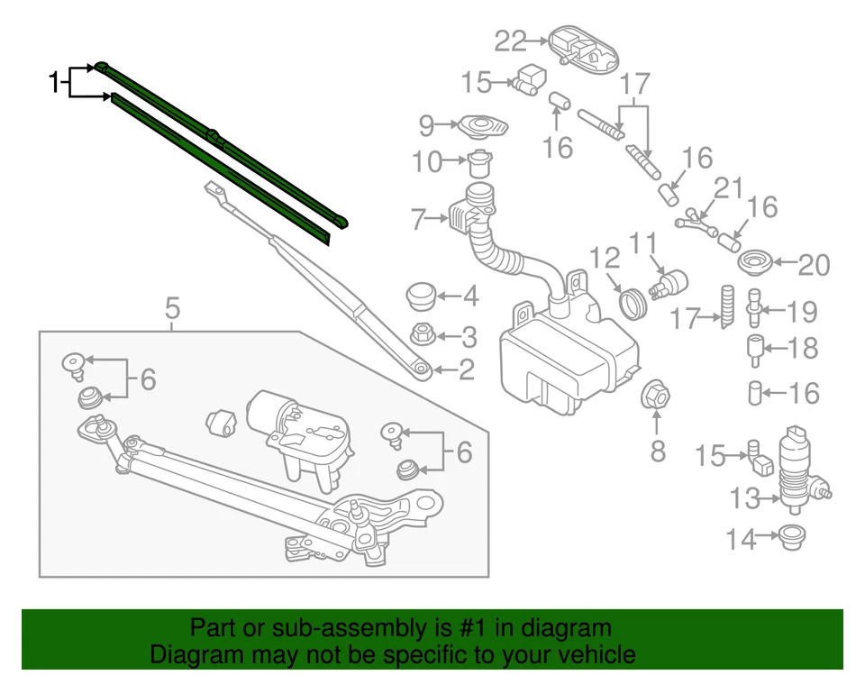 Limpiaparabrisas original Volkswagen 5G1-998-002 Foto 2 de 3