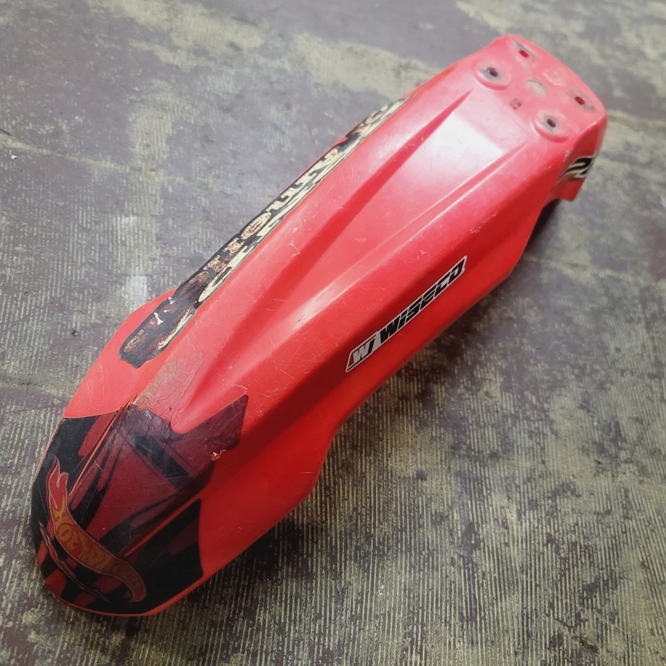 OEM 2002-2007 HONDA CR125R CR250R RUEDA DELANTERA GUARDABARROS CAPÓ CARENADO ROJO Foto 2 de 4