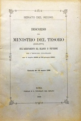 Rede des Finanzministers (Giolitti)