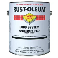 Rust-Oleum 6082408 1 Gal Floor Coating, High Gloss Finish, Silver Gray, Water