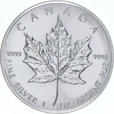 1992 Canada 5 Dollars Silver Maple Leaf 1 Oz Silver BU | eBay