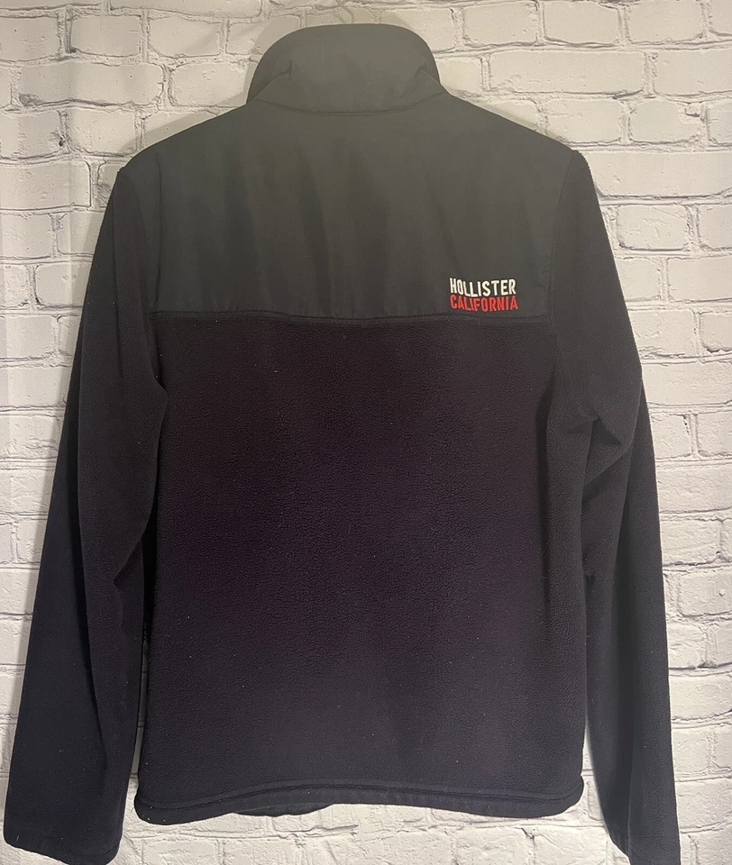 Hollister Black 2 Pocket Zip Front Jacket Coat Boys Extra Large - Image 4 of 4