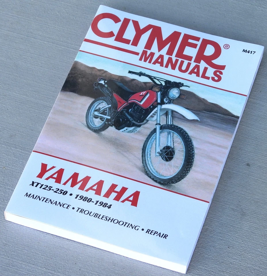 Yamaha XT125 XT200 XT250 XT 125 200 250 CLYMER 1980-1984 MANUAL M417 Foto 2 de 3