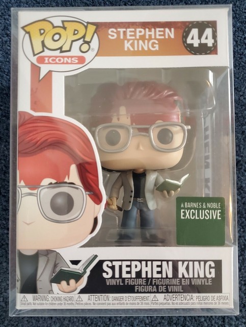 Funko Pop Stephen King Bloody w/ Axe & Book Barnes & Noble Exclusive + Protector | eBay