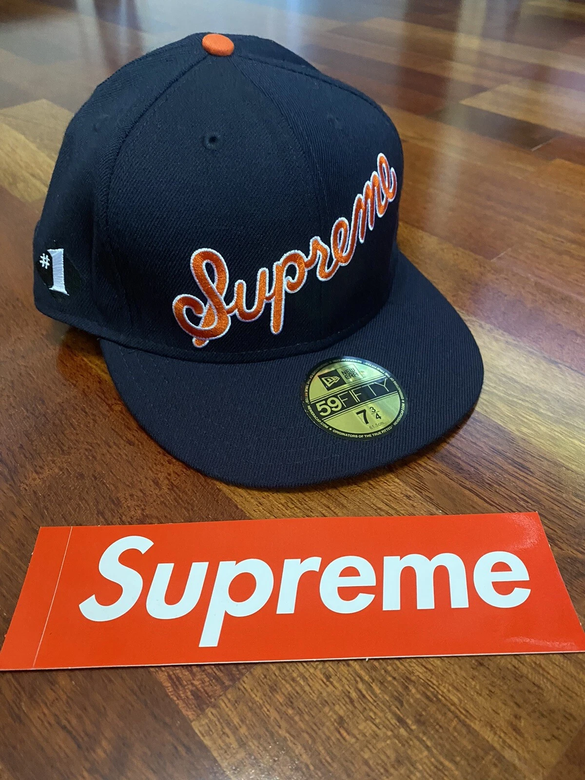 Supreme New Era 7 3/4 chapeau de baseball 59fifty monté 61,5 cm