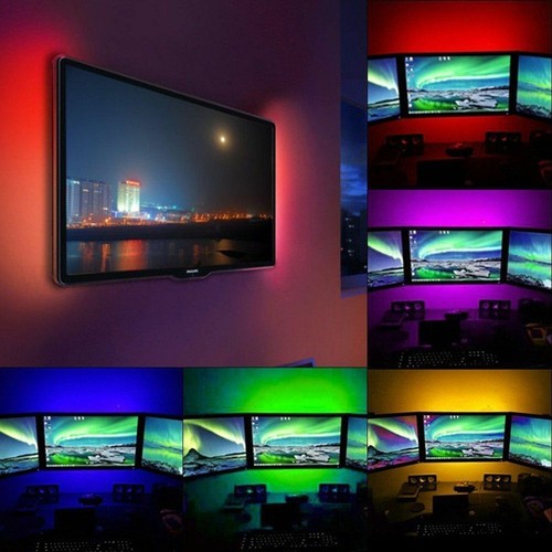50cm RGB LED Strip Light+Remote Control USB 5050 Bar TV Back Lighting Kit 1.64ft - Picture 8 of 11
