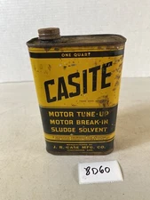 Casite Motor Tune-Up Sludge Solvent Has Contents J.R. Case MFG. Co. 8D60