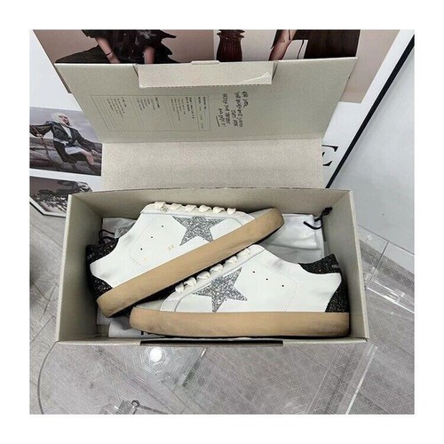 Golden Goose Mujer Cuero Retro Informal Zapatos Planos Zapatos con Cordones - Imagen 11 de 16