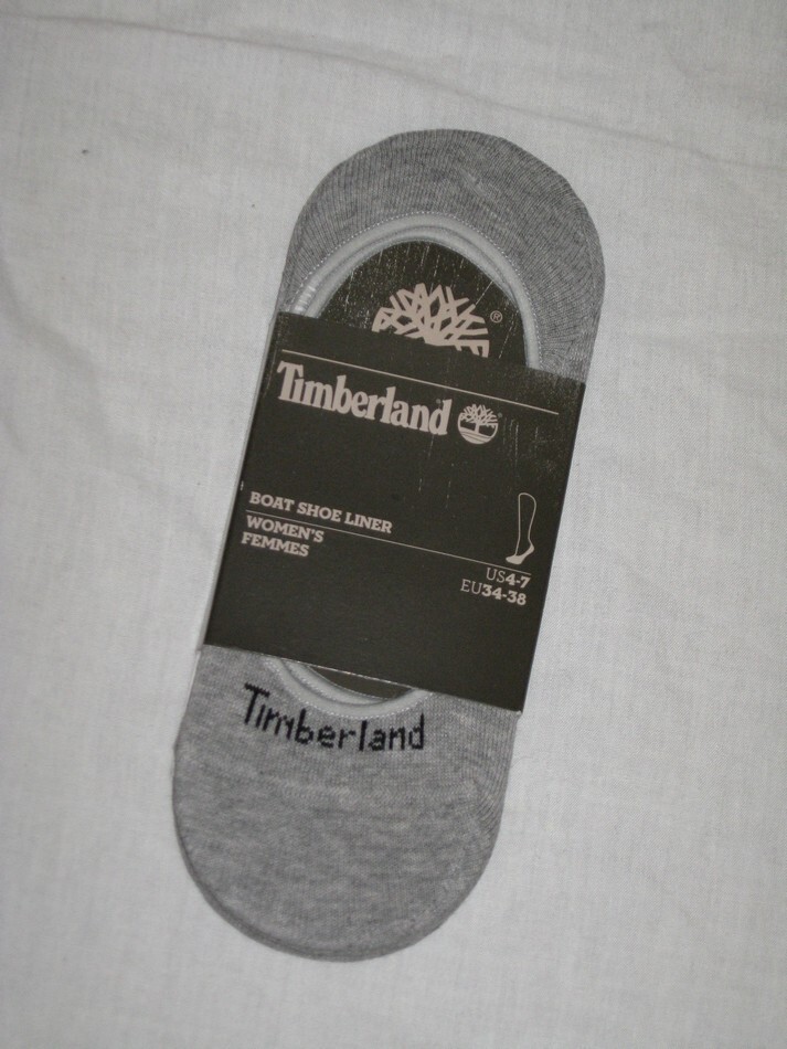 BNWT TIMBERLAND  Boat Shoe / Trainer Liner Socks   Grey   3 Pairs    Size 3-6