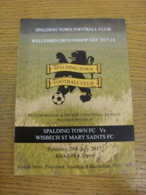 29/07/2017 Spadling Town v Wisbech St Mary Saints  . Thanks for viewing this ite