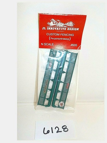 JL Innovative Design N Scale #605 Custom Fencing Green w/Labels Model Train 6128 - Picture 2 of 2