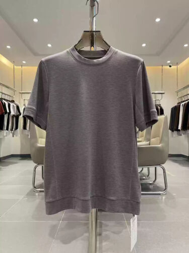 z)e)g)n)a Men's solid color round neck thick base T-shirt - Picture 13 of 23
