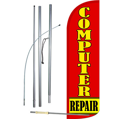 Computer Repair Swooper Flag Kit