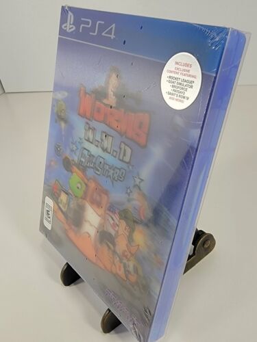 Worms W.M.D All-Stars (Sony PlayStation 4, 2016) New Sealed W/ Lenticular Sleeve - Picture 3 of 5