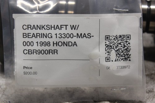 CRANKSHAFT W/ BEARING 13300-MAS-000 1998 HONDA CBR900RR - Picture 2 of 7