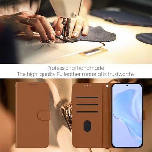 PU Leather Candy Color Card Wallet Phone Case for Vivo Y02A V27 S16 Y78 Y36 Y27 - Picture 9 of 30