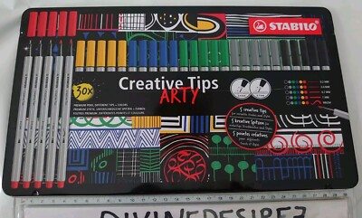 Multi-Tip Pen Set - STABILO Creative Tips - ARTY - 30er Dose sortiert - KLASSIKER