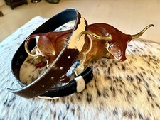 NEW  Genuine Cowhide Leather Belt 32  X 1.5  