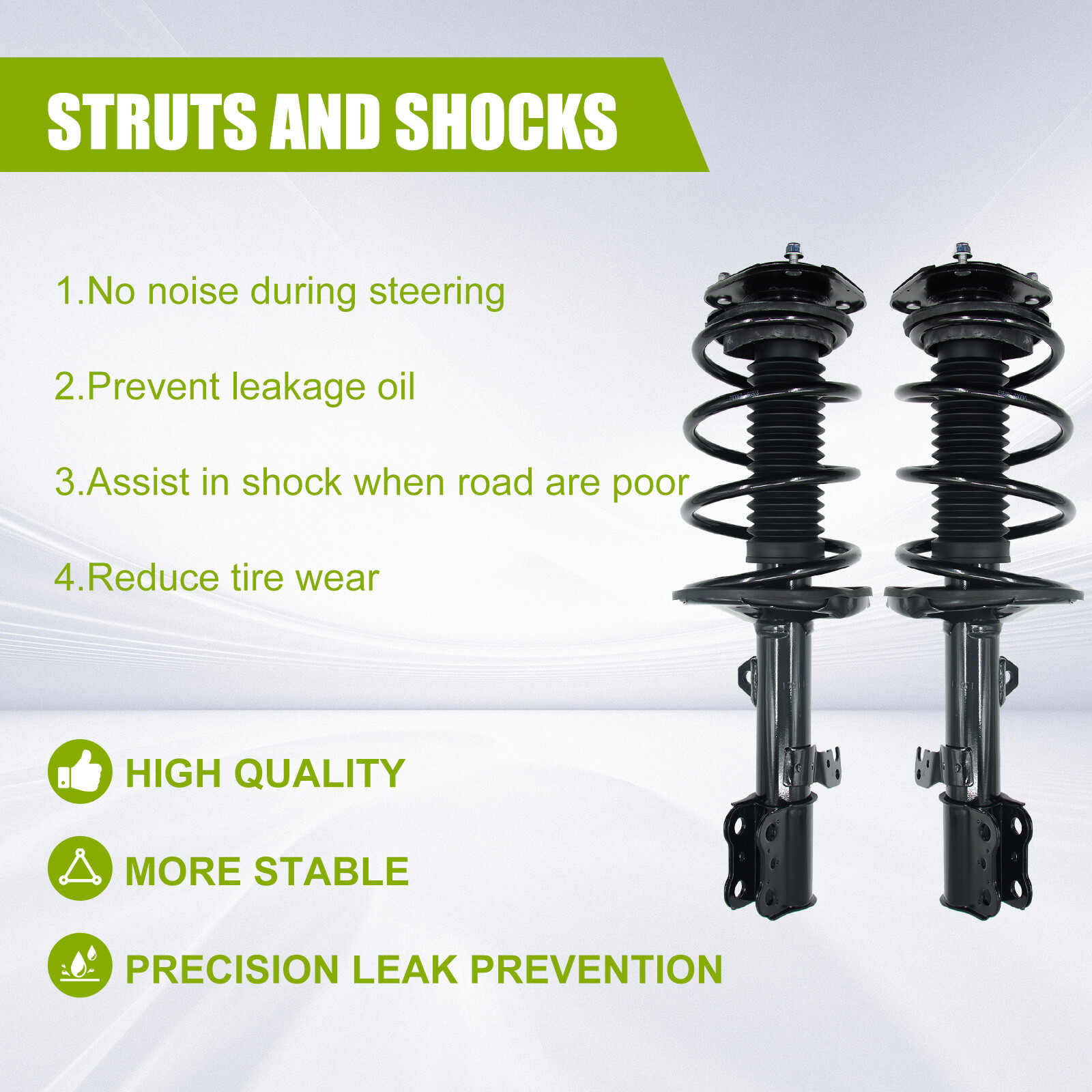 Conjunto de amortiguadores delanteros para Toyota Corolla 2003-2008, juego de 2