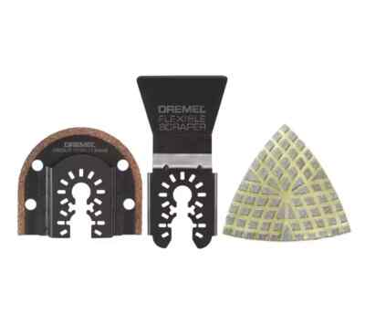 Dremel Universal Grout and Tile Oscillating Multi-Tool Set (3-Piece)