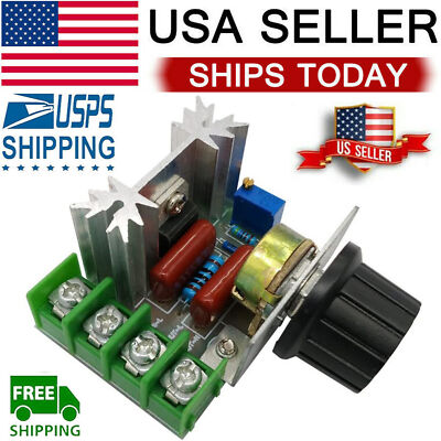 2000W 220V AC SCR Voltage Regulator Adjustable Motor Speed Controller Control