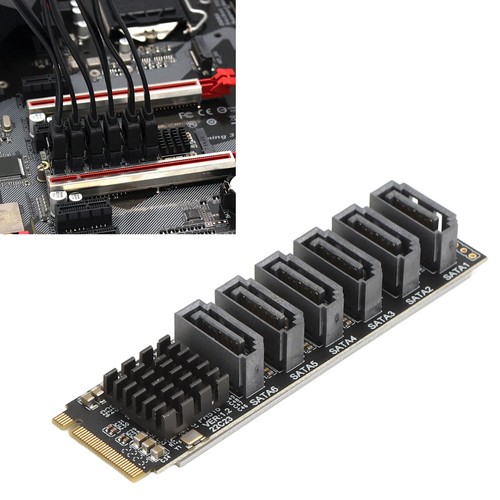 M.2 To SATA3.0 Adapter Card 6Gbps M.2 PCIE To SATA Expansion Card with Indicator - 第 6/11 張圖片