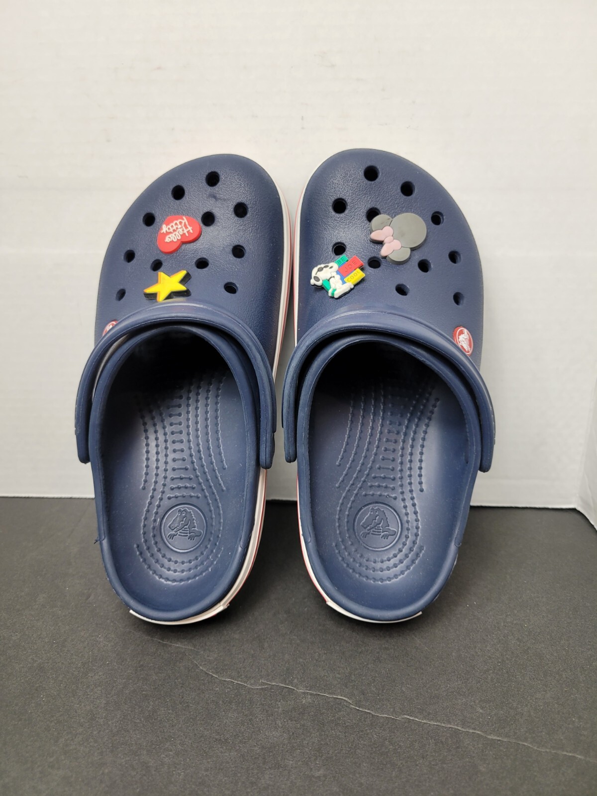 Crocs Crocband Unisex Navy Blue Clog Mules Shoes US Men 10 / Women  