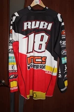Scott MCS KTM Team Motocross  jersey #18 Rubi  shirt -  made in Holland -XL