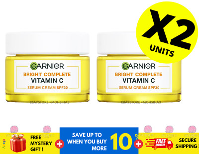 Garnier Skin Naturals Bright Complete Serum Cream SPF 30 PA+++ 50ml ( X 2 )