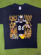 2008 Pittsburgh Steelers - Hines Ward - Vintage NFL Player T-Shirt Large 