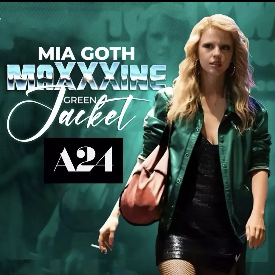 Online Ceramics A24 MaXXine Maxine Minx Varsity Jacket XL