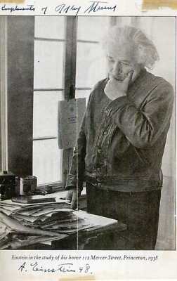 ALBERT EINSTEIN signiertes Foto - Genialer Wissenschaftler - Nobelpreisträger - Preprint