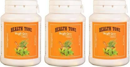 HealthTone Health Tone Herbal Weight Gain Capsules 90 Caps 500 g Pack of 3