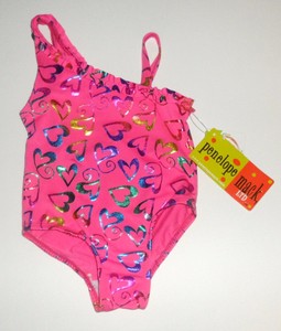 pink heart swimsuit