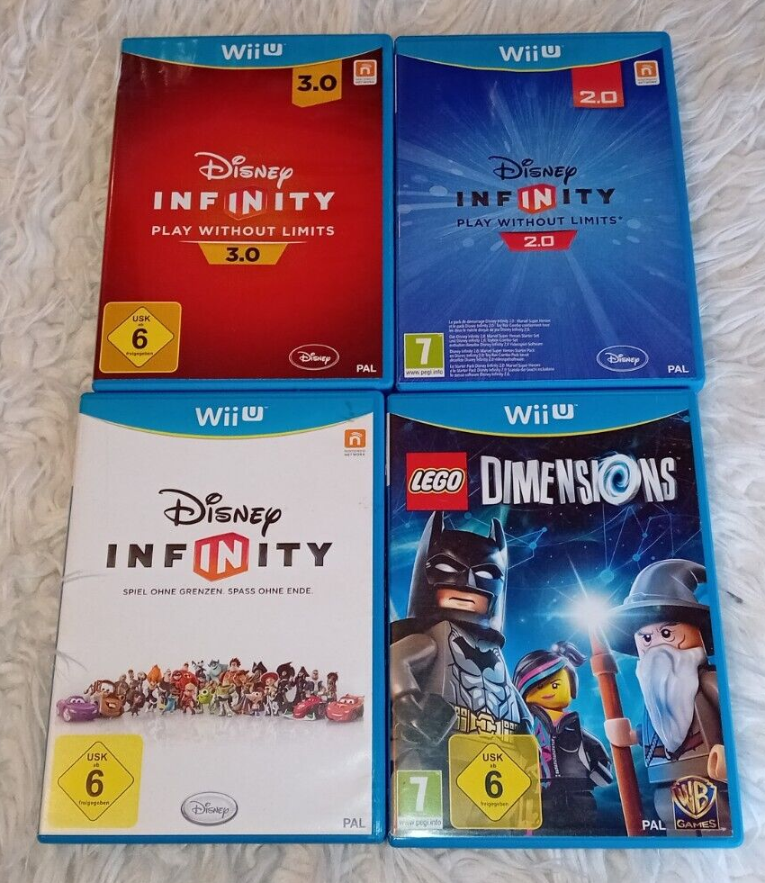 Nintendo Wii u Spiele Set / Sammlung 4 Stück u.a. Disney Infinity