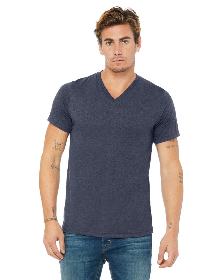 Bella + Canvas Unisex Jersey Short Sleeve V-Neck T-Shirt 3005 Retail ...