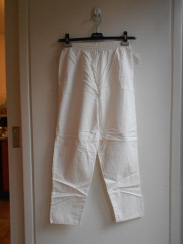 Cote Acote Damen Freizeit Schlupfhose Gr. S Baumwolle cremeweiss
