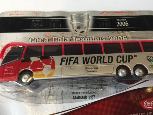 COCA COLA MODELLINO TEAMBUS FIFA WORLD CUP GERMANY 2006 1/87 CHINA - Foto 2 di 4