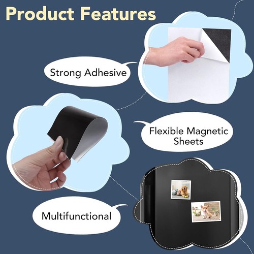 Durable 16-Pack Magnetic Sheets with Adhesive Back for Versatile Art Projects - Picture 5 of 9