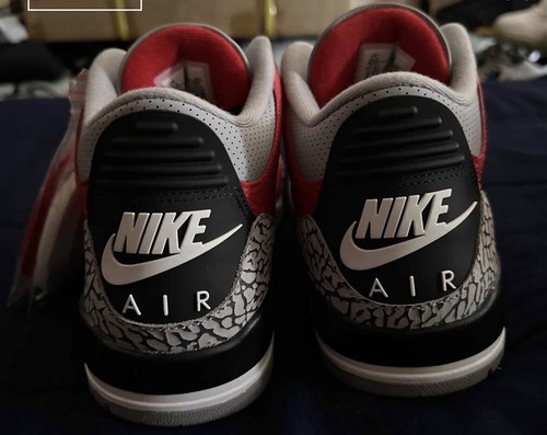 Nike Air Jordan 3 Retro SE Unite Fire Red Cement 2020 Size 10.5 CK5692-600 - Picture 4 of 5