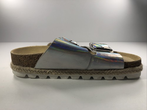 J/Slides Women Sandal Holographic Straps Cork Platform Size 5 SKU#4501 - Bild 6 von 8