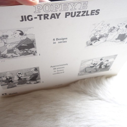 Vintage POPEYE Puzzle 1981 POPEYE Tv Show Puzzle POPEYE Cartoon Frame Tray - Picture 5 of 7