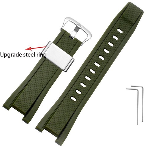 Correa de reloj de goma apta para Casio GST210 GST-W110/S130/B100/S100G/S110/410 - Imagen 7 de 46